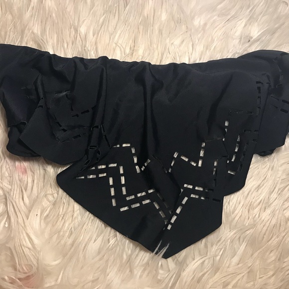 Black bandeau bathing suit top - Picture 1 of 2